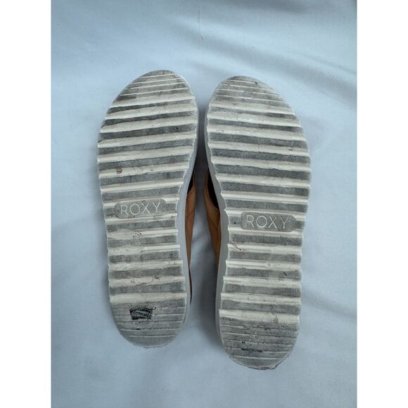 Roxy Danika Sandal In Tan Brown Small Thong Platform Beachy Summer Flip Flops 9 - Picture 7 of 9